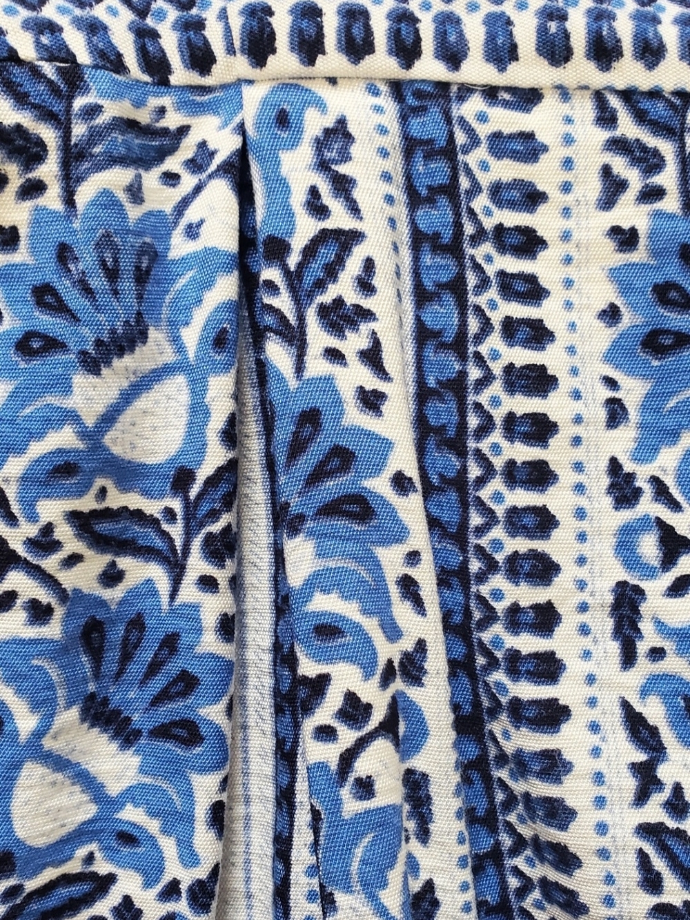 LOFT Blue and White Floral Stripe Sundress - Picture 2 of 2